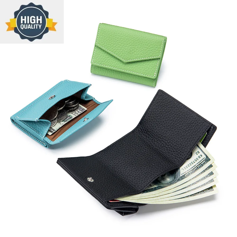 Leather 100% Genuine Small Women Wallet Tifold Luxury Envelope Card Holder Purse Multipurpose New Coin Cowhide Short Lady
Leather 100% Genuine Small Women Wallet Tifold Luxury Envelope Card Holder Purse Multipurpose New Coin Cowhide Short Lady