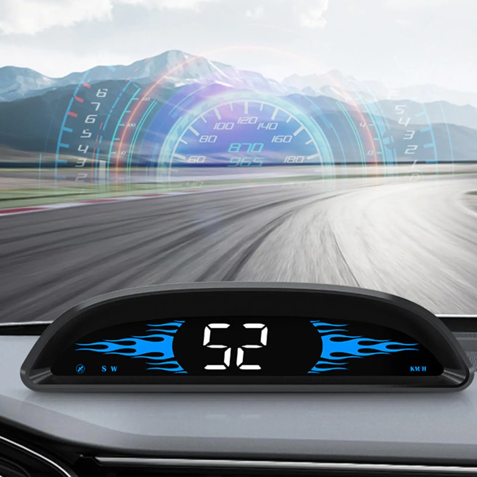 Car HUD Display Digital USB Interface Universal Kmh/Driving Time Compass Overspeed for Trucks Cars
Car HUD Display Digital USB Interface Universal Kmh/Driving Time Compass Overspeed for Trucks Cars