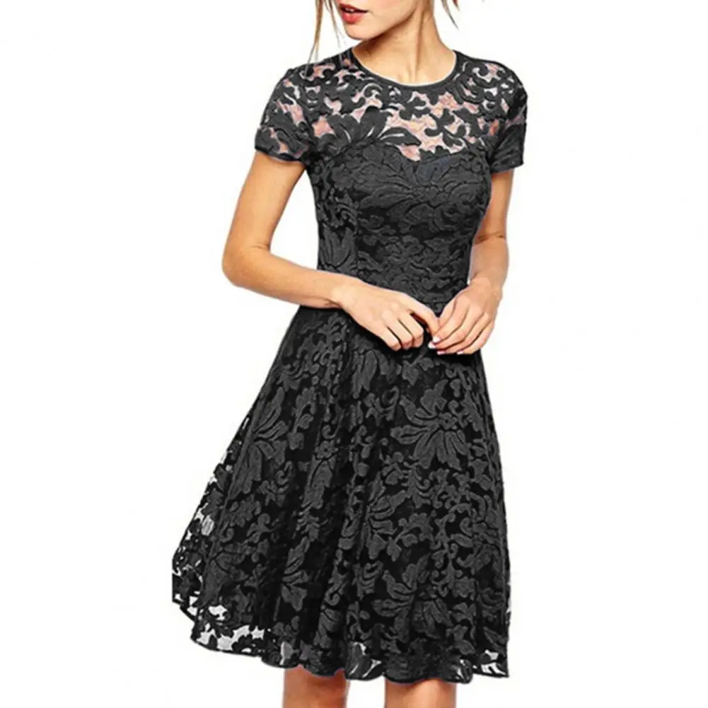 Chic Breathable Women Summer Dress Above Knee Length Summer Mini Dress O Neck Lady Mini Dress Lady Garment
Chic Breathable Women Summer Dress Above Knee Length Summer Mini Dress O Neck Lady Mini Dress Lady Garment