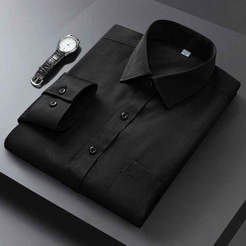 Мужская классическая рубашка с длинным рукавом, деловая Однотонная рубашка для офиса, повседневная одежда, MQ421, 2022
Мужская классическая рубашка с длинным рукавом, деловая Однотонная рубашка для офиса, повседневная одежда, MQ421, 2022