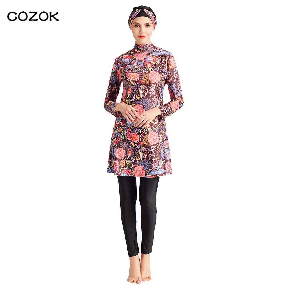 Muslim Southeast Asia Conservative Swimsuit Size Splicing Slim Three-Piece Beach Suit Women M106 Hijab Swimwear Burkini Lady
Muslim Southeast Asia Conservative Swimsuit Size Splicing Slim Three-Piece Beach Suit Women M106 Hijab Swimwear Burkini Lady