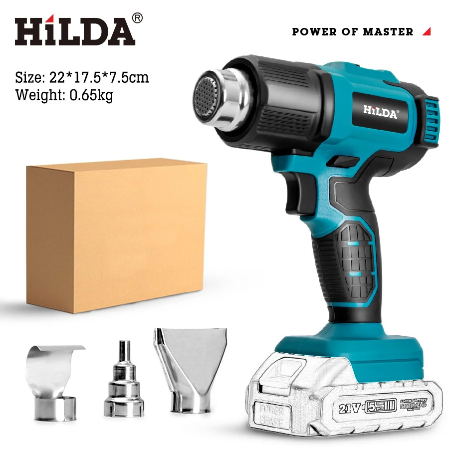 HILDA AB231 Тепловой пистолет 21В
HILDA AB231 Тепловой пистолет 21В