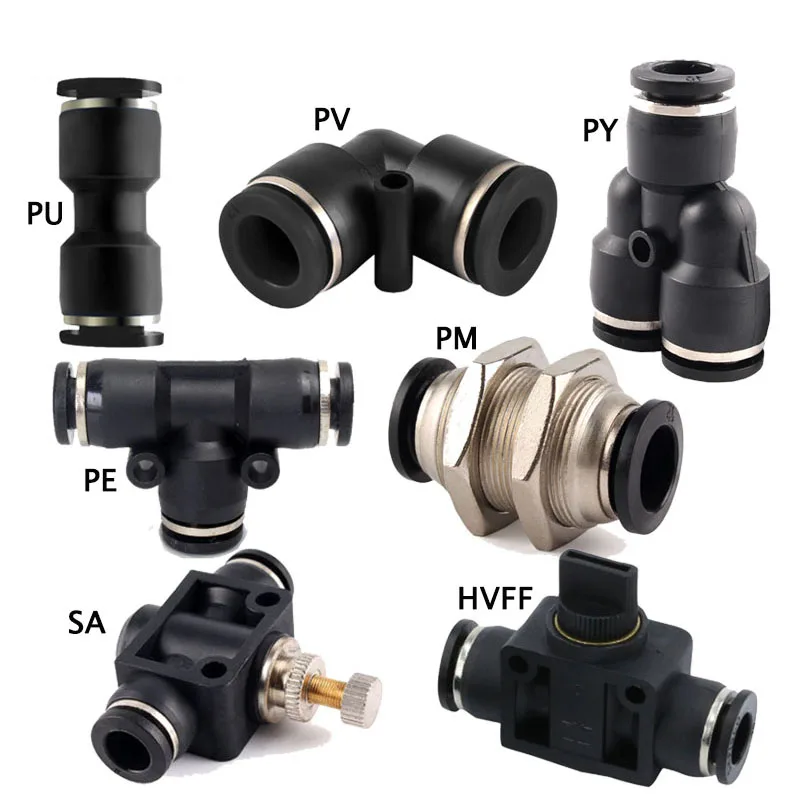 Black/White Pneumatic Fitting Tube Connector Fittings Air Quick Water Pipe Push In Hose Pneumatic Connectors 4 6 8 10 12 14 16mm
Black/White Pneumatic Fitting Tube Connector Fittings Air Quick Water Pipe Push In Hose Pneumatic Connectors 4 6 8 10 12 14 16mm