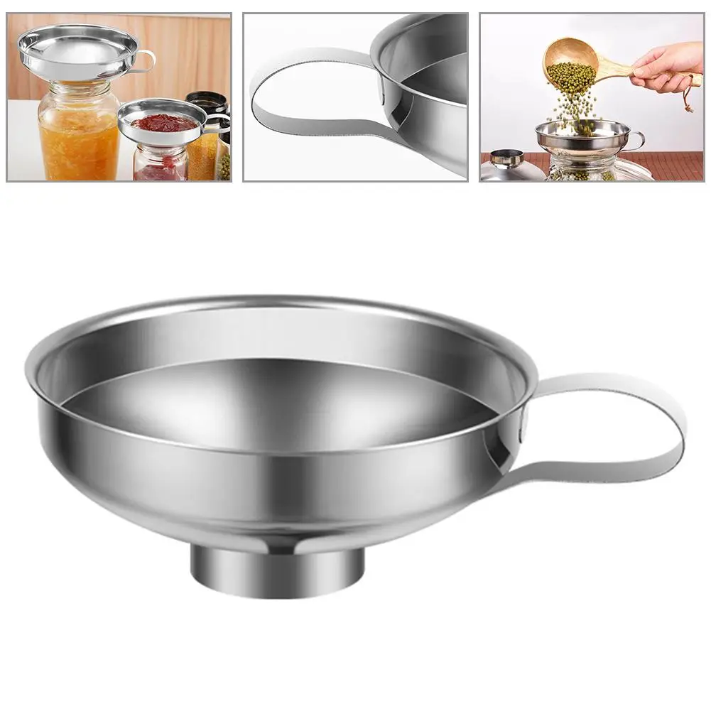Stainless Steel Wide Mouth Funnel Kitchen Oil Liquid Wine Water Spices Salad Funnel Cup Hopper Filter Wide Neck Funnel
Stainless Steel Wide Mouth Funnel Kitchen Oil Liquid Wine Water Spices Salad Funnel Cup Hopper Filter Wide Neck Funnel