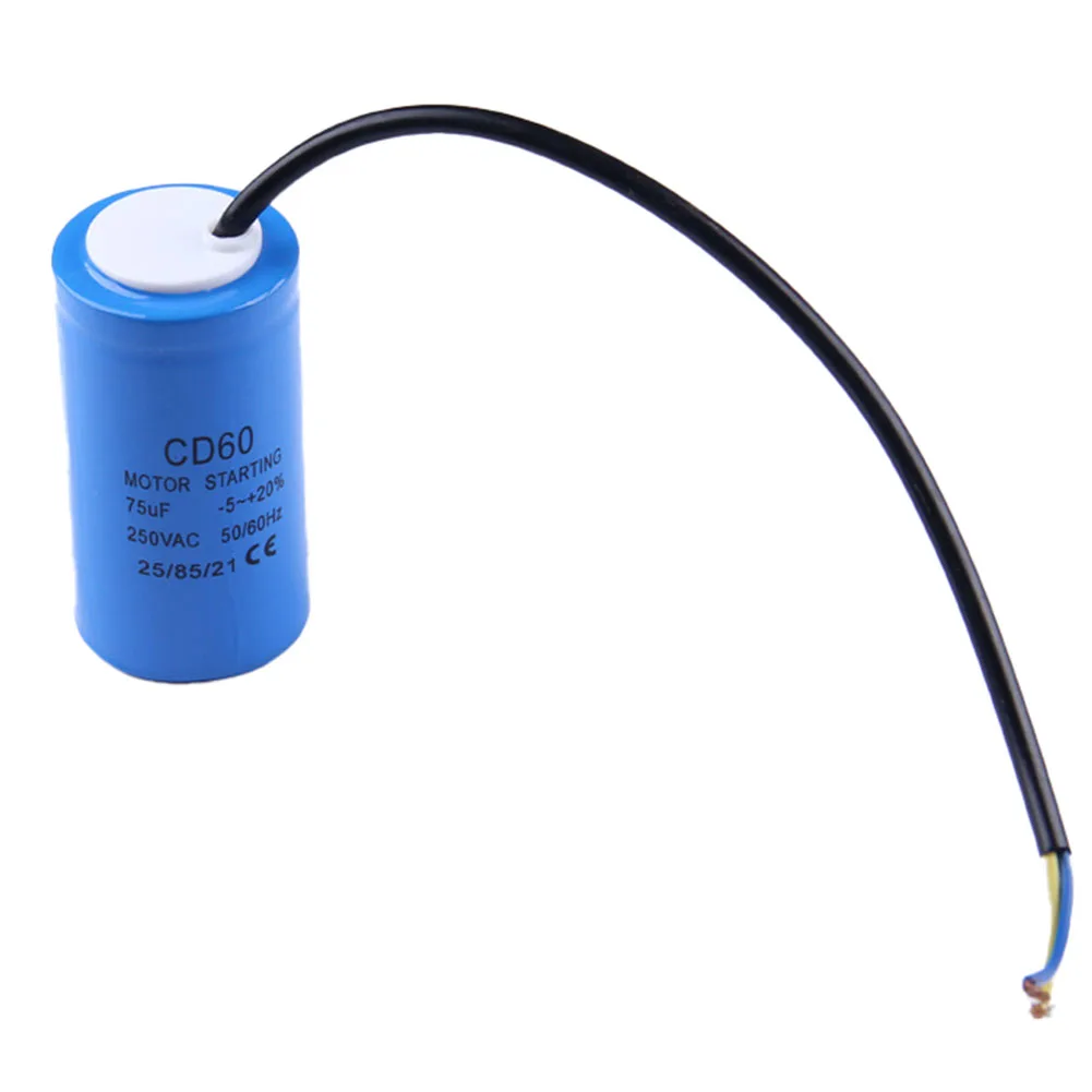 1pc CD60 250V Series 50uf 50/60Hz Start Capacitor With Wire Lead Excellent For Motor Air Compressor Power Tools Accessories
1pc CD60 250V Series 50uf 50/60Hz Start Capacitor With Wire Lead Excellent For Motor Air Compressor Power Tools Accessories