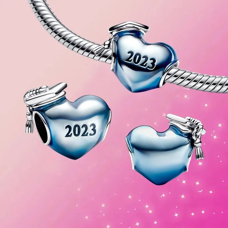 2023 charm 925 sterling silver heart charm blue bead school begins Fit original PANDORA Bracelet women jewelry love Charm
2023 charm 925 sterling silver heart charm blue bead school begins Fit original PANDORA Bracelet women jewelry love Charm