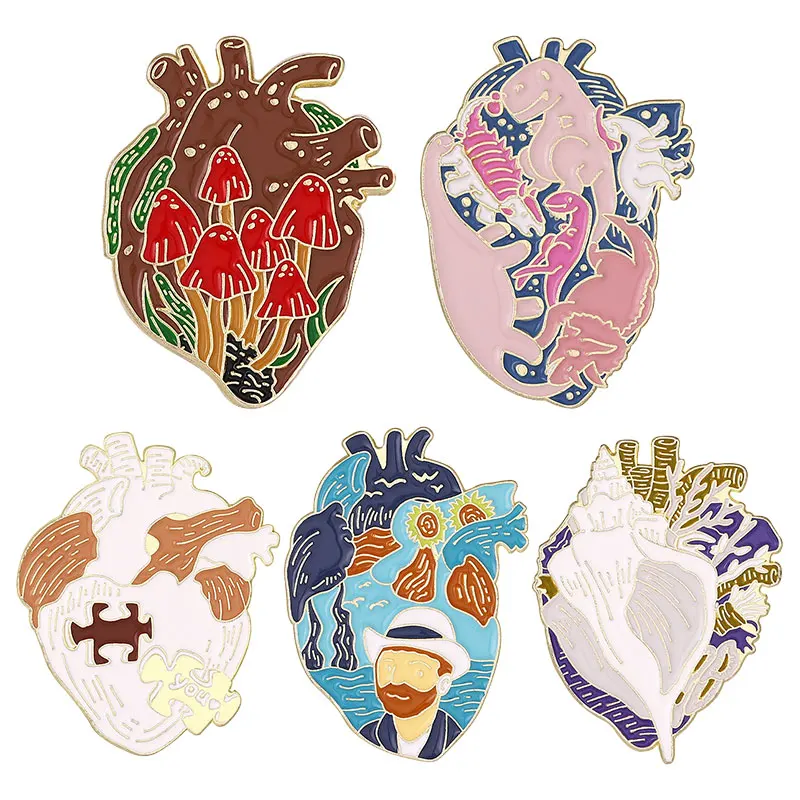 Organ Heart Collection Enamel Pin Van Gogh Starry Night Wave Universe Brooch Bag LapelAlloy Badge Jewelry Gift
Organ Heart Collection Enamel Pin Van Gogh Starry Night Wave Universe Brooch Bag LapelAlloy Badge Jewelry Gift