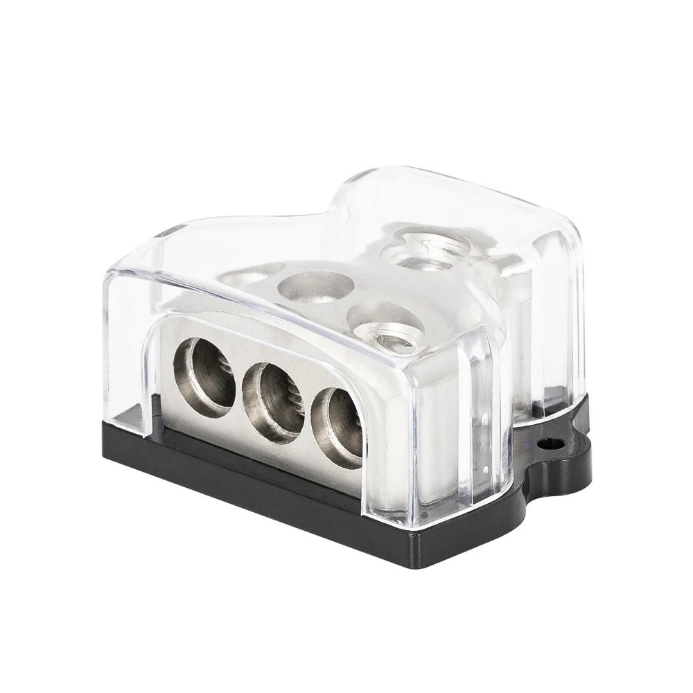 3 Way Power Distribution Block 1x 0 Gauge in 3X 4 Gauge Out Amp Power Distribution Ground Distributor Connecting Block for Car
3 Way Power Distribution Block 1x 0 Gauge in 3X 4 Gauge Out Amp Power Distribution Ground Distributor Connecting Block for Car