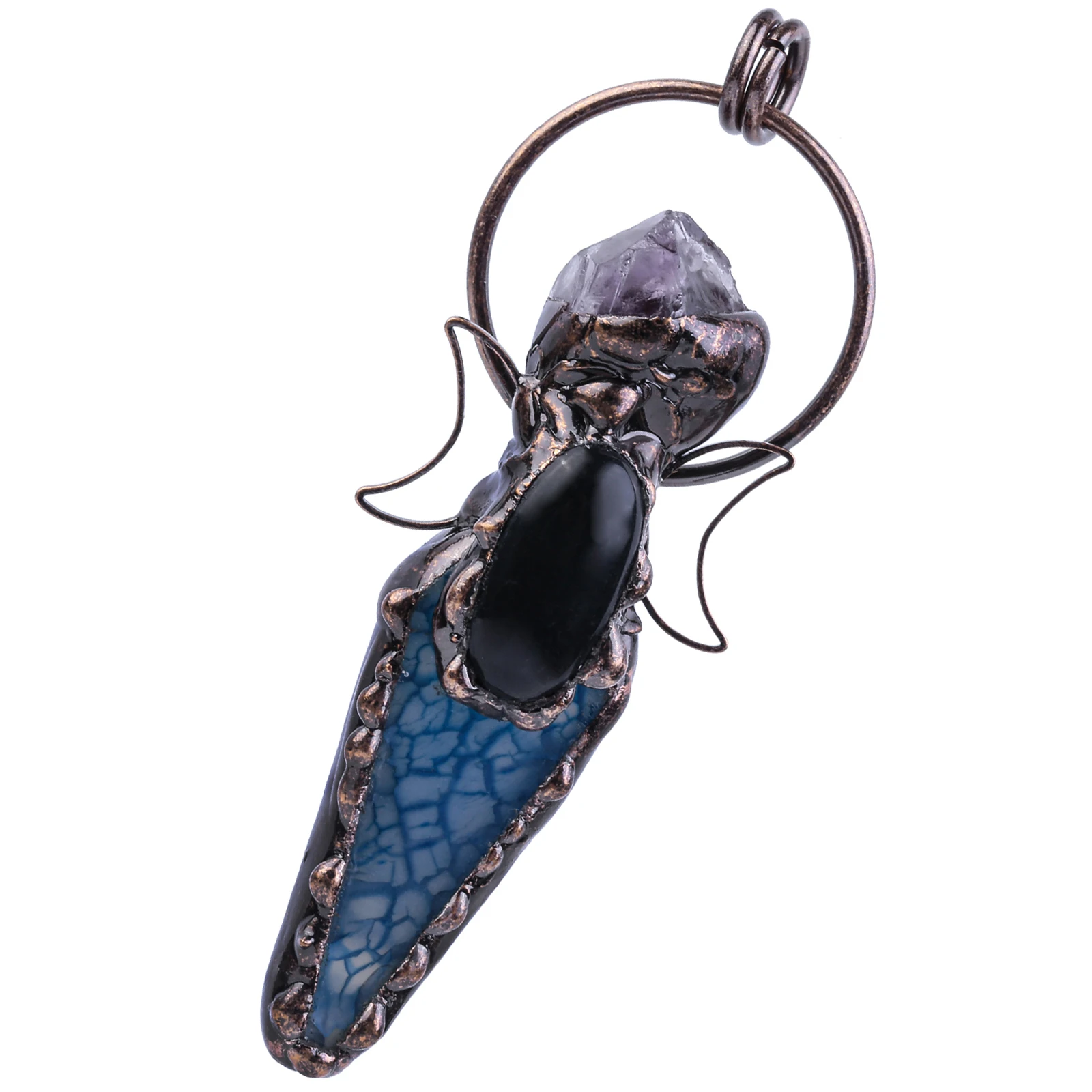 Natural Amethyst Rough Crystal Stone Pendant Retro Cinnamon Stained Agate Pendant Necklace For DIY Jewelry Making Accessories
Natural Amethyst Rough Crystal Stone Pendant Retro Cinnamon Stained Agate Pendant Necklace For DIY Jewelry Making Accessories