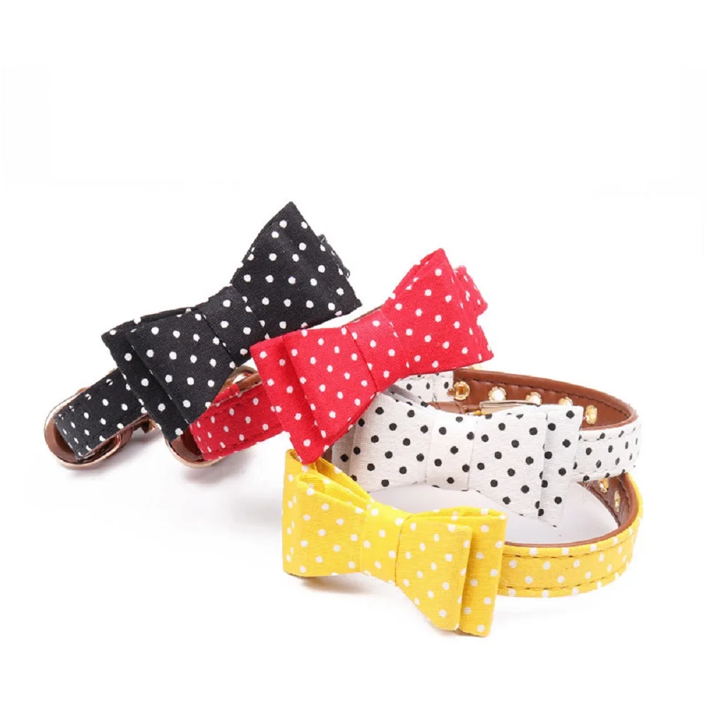 Wave Dot Adjustable Dog Collar with Bow Tie Puppy Pets Neck Tie Pet Supplies for Kitten Collier Chat Mascotas Perros Accesorios
Wave Dot Adjustable Dog Collar with Bow Tie Puppy Pets Neck Tie Pet Supplies for Kitten Collier Chat Mascotas Perros Accesorios