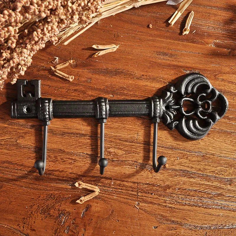 Vintage Key Holder Three Hooks Wall Mounted Black Iron Clothes Hanger Wall Coat Rack Wallets Hanger For Home
Vintage Key Holder Three Hooks Wall Mounted Black Iron Clothes Hanger Wall Coat Rack Wallets Hanger For Home