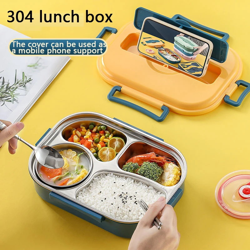 304 Lunch Box Stainless Steel Insulation Belt Cover Split Kitchen Work Student Lunch Box Microwave Heated Food Container
304 Lunch Box Stainless Steel Insulation Belt Cover Split Kitchen Work Student Lunch Box Microwave Heated Food Container