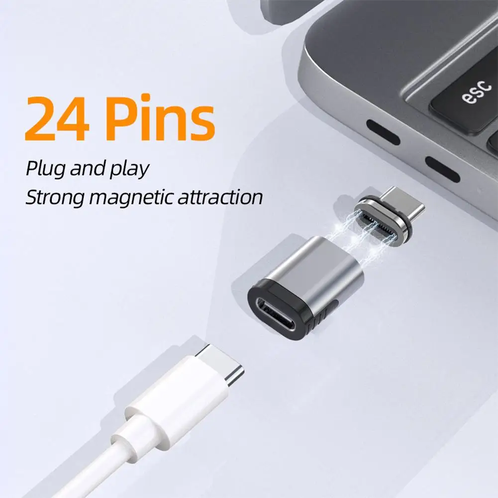 Fast Charging TypeC- Magnetic Adapter 100W 4K HD 100W Data Transmission Converter Compatible For Macbook Huawei Xiaomi
Fast Charging TypeC- Magnetic Adapter 100W 4K HD 100W Data Transmission Converter Compatible For Macbook Huawei Xiaomi