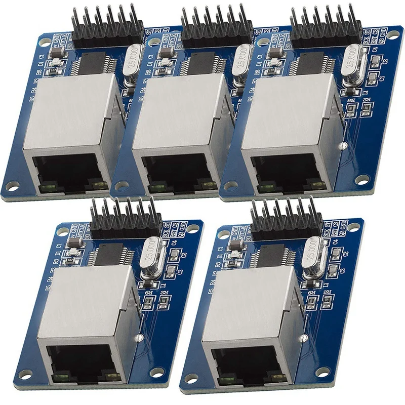 5 Pack ENC28J60 Ethernet Shield LAN Network Module Compatible With For Arduino, Development Board Supporting Module
5 Pack ENC28J60 Ethernet Shield LAN Network Module Compatible With For Arduino, Development Board Supporting Module