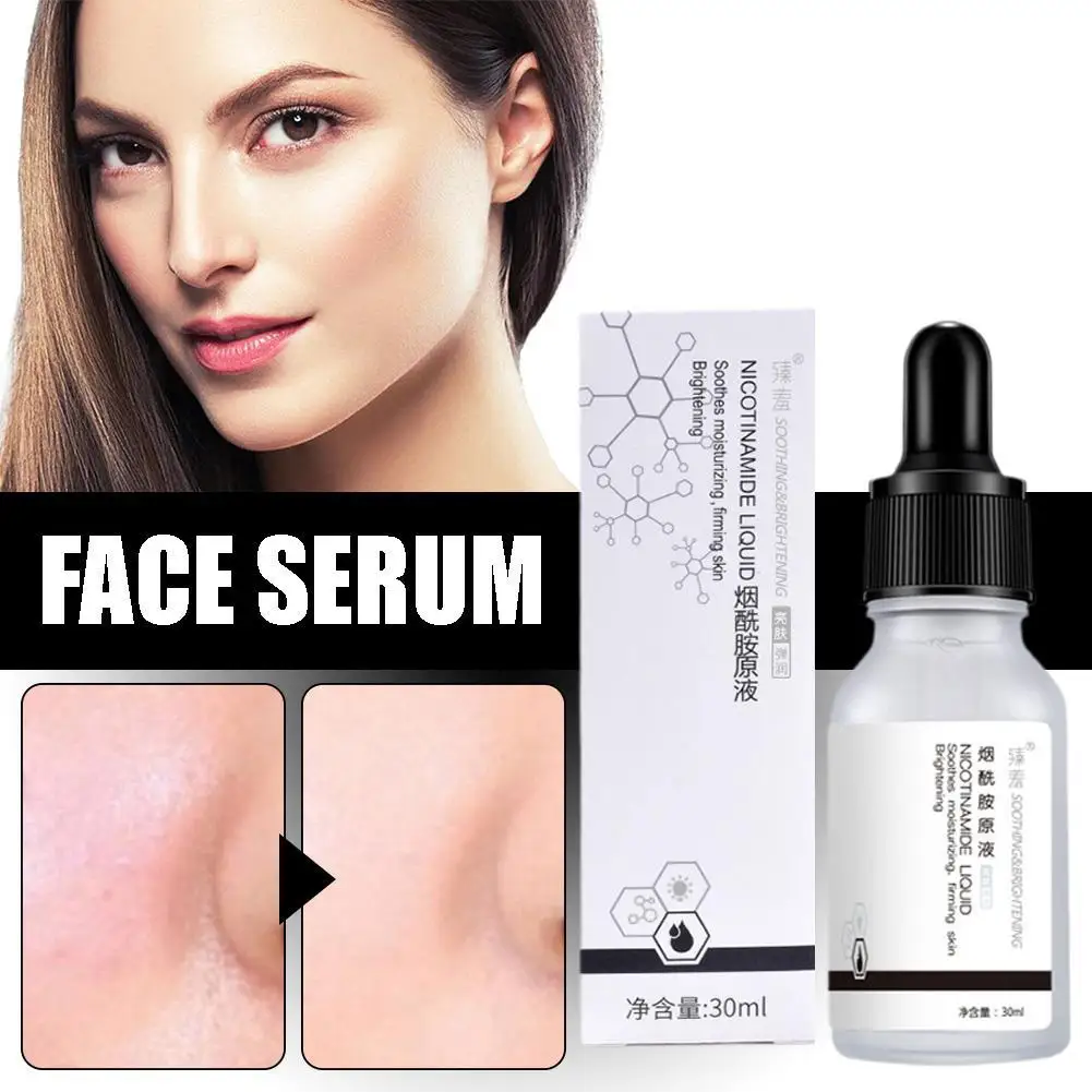 Niacinamide Essence Desalting Hydrating Brightening Firming Desalting Fine Lines Shrinking Pores Small White Bottle
Niacinamide Essence Desalting Hydrating Brightening Firming Desalting Fine Lines Shrinking Pores Small White Bottle