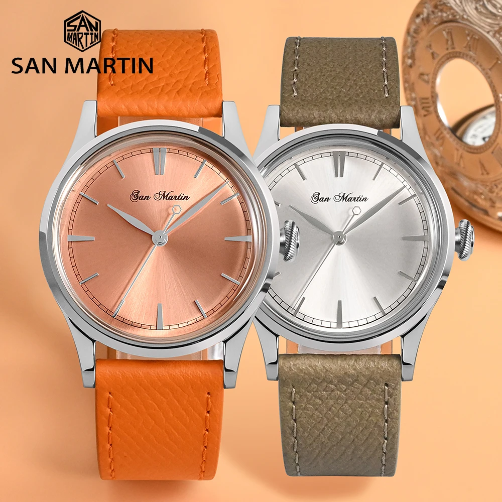 San Martin 38mm Men Mechanical Watches PT5000 SW200 Automatic Movement Sapphire Leather Strap Sports Business Watch Relogio
San Martin 38mm Men Mechanical Watches PT5000 SW200 Automatic Movement Sapphire Leather Strap Sports Business Watch Relogio