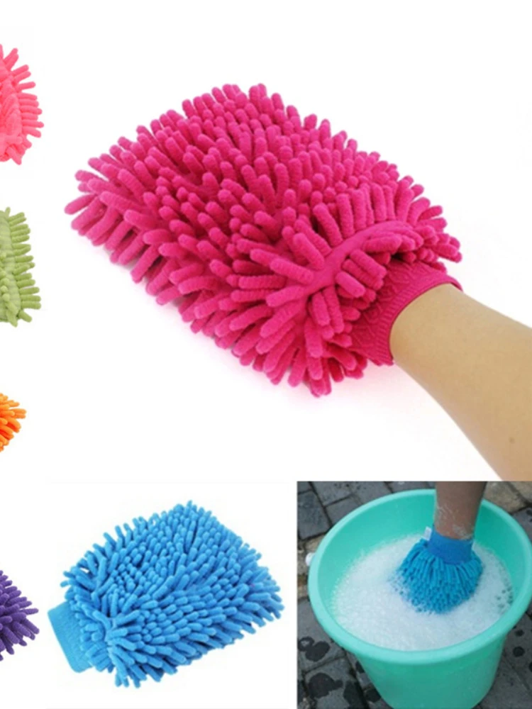 Hot sale 2 in 1 Ultrafine Fiber Chenille Microfiber Car Wash Glove Mitt Soft Mesh backing no scratch for Car Wash and Cleaning
Hot sale 2 in 1 Ultrafine Fiber Chenille Microfiber Car Wash Glove Mitt Soft Mesh backing no scratch for Car Wash and Cleaning