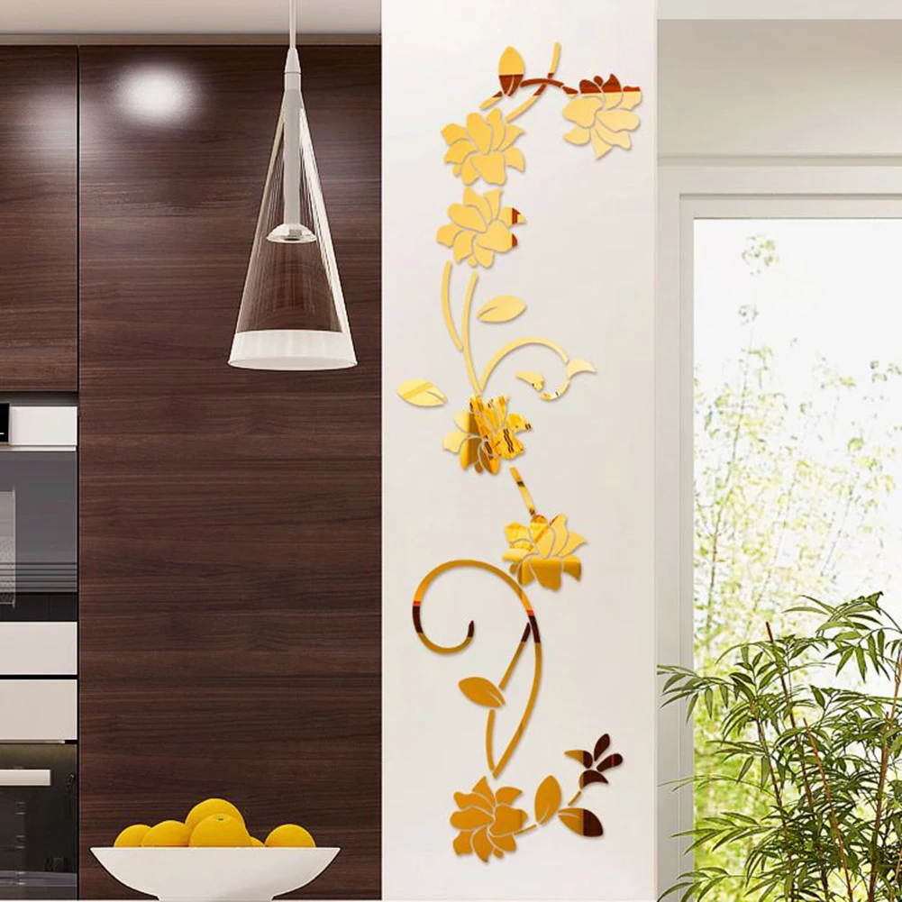 Rattan Wall Stickers Flowers 3D DIY Mirror Effect Gold Silvery Black Home Decoration 100×30cm Mural Decal Acrylic Wardrobe
Rattan Wall Stickers Flowers 3D DIY Mirror Effect Gold Silvery Black Home Decoration 100×30cm Mural Decal Acrylic Wardrobe