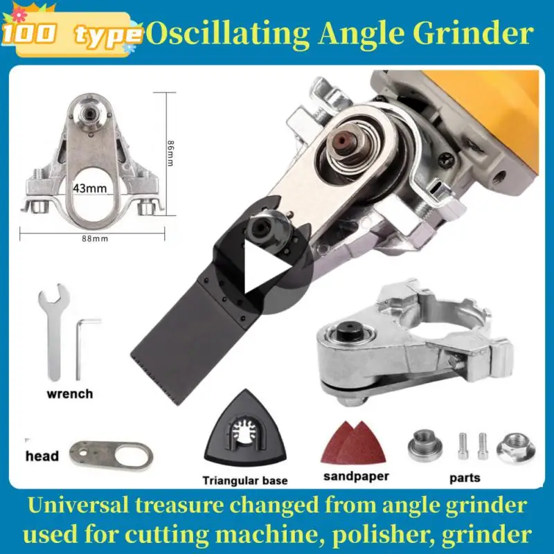 Angle Grinder Conversion Universal Head Adapter for 100 Type Angle Grinder Polisher Polishing Oscillating Tool
Angle Grinder Conversion Universal Head Adapter for 100 Type Angle Grinder Polisher Polishing Oscillating Tool