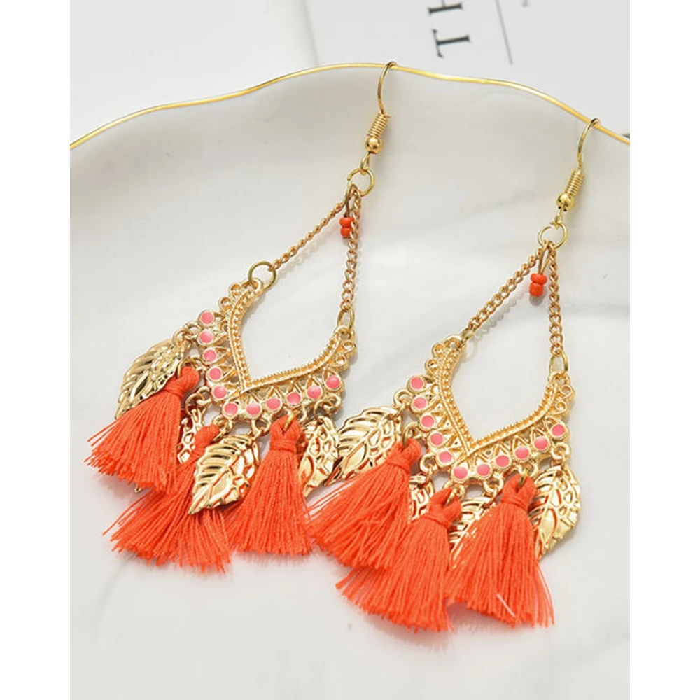 1 Pair Vintage Bohemian Waterdrop Beaded Leaf Tassel Hook Earrings Jewelry Gift for Women Beach Party Going Out Accessories
1 Pair Vintage Bohemian Waterdrop Beaded Leaf Tassel Hook Earrings Jewelry Gift for Women Beach Party Going Out Accessories