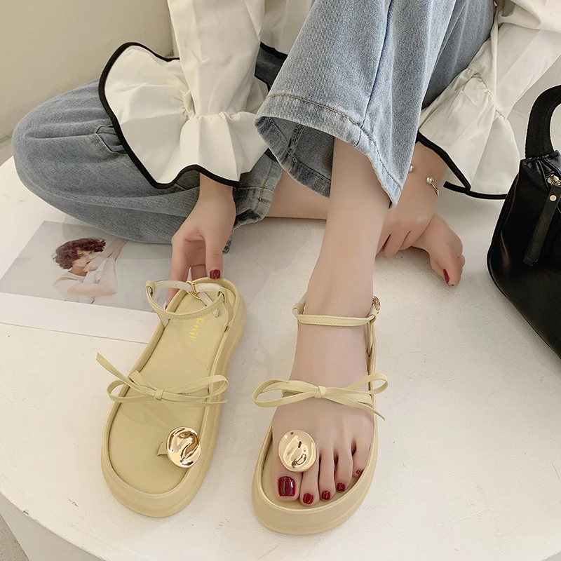 Sandals Straps Clogs With Heel Med Bow Shoes 2022 Women's Buckle Flip Flops Platform Suit Female Beige Thick Medium New Beach G
Sandals Straps Clogs With Heel Med Bow Shoes 2022 Women's Buckle Flip Flops Platform Suit Female Beige Thick Medium New Beach G