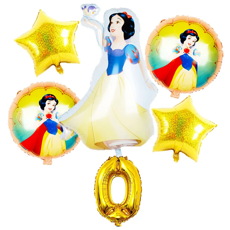 6PCS/set Snow White Disney Cartoon Theme Aluminum Foil Number Balloons Happy Birthday Party Decoration Baby Shower Kid Favor Toy
6PCS/set Snow White Disney Cartoon Theme Aluminum Foil Number Balloons Happy Birthday Party Decoration Baby Shower Kid Favor Toy