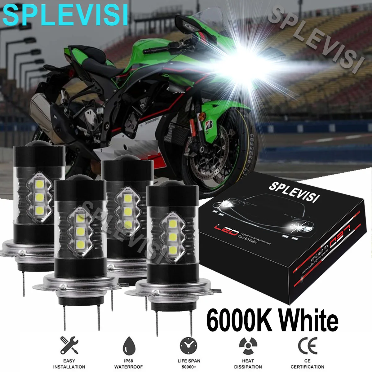 4PCS White High Low Beam 80W Motorcycle light For Kawasaki 08-2014 Ninja 1000 ZX1000G 2011-2013 Ninja 1000 ZX1000H ABS 2012-2013
4PCS White High Low Beam 80W Motorcycle light For Kawasaki 08-2014 Ninja 1000 ZX1000G 2011-2013 Ninja 1000 ZX1000H ABS 2012-2013