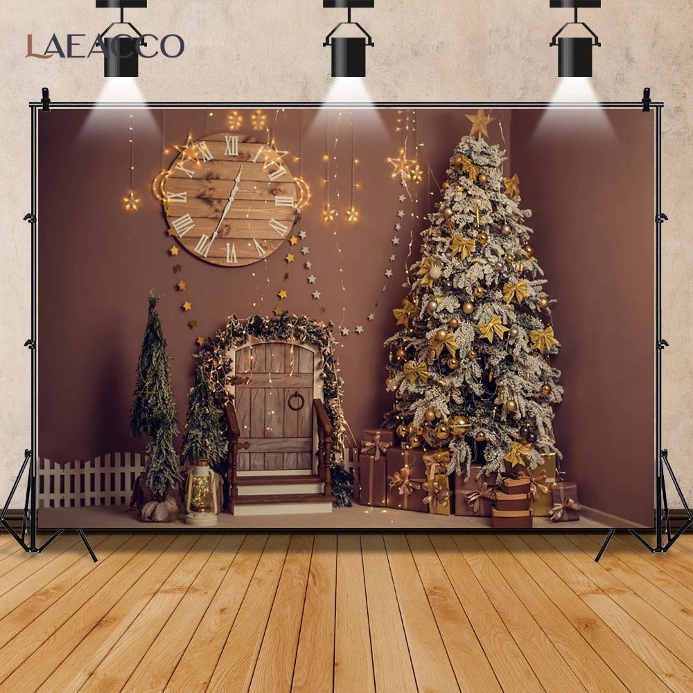 Xmas Tree Christmas Backdrops Children Party Indoor Portrait Photographic Banner Wood Door Clock Star Decor Photo Backgrounds
Xmas Tree Christmas Backdrops Children Party Indoor Portrait Photographic Banner Wood Door Clock Star Decor Photo Backgrounds