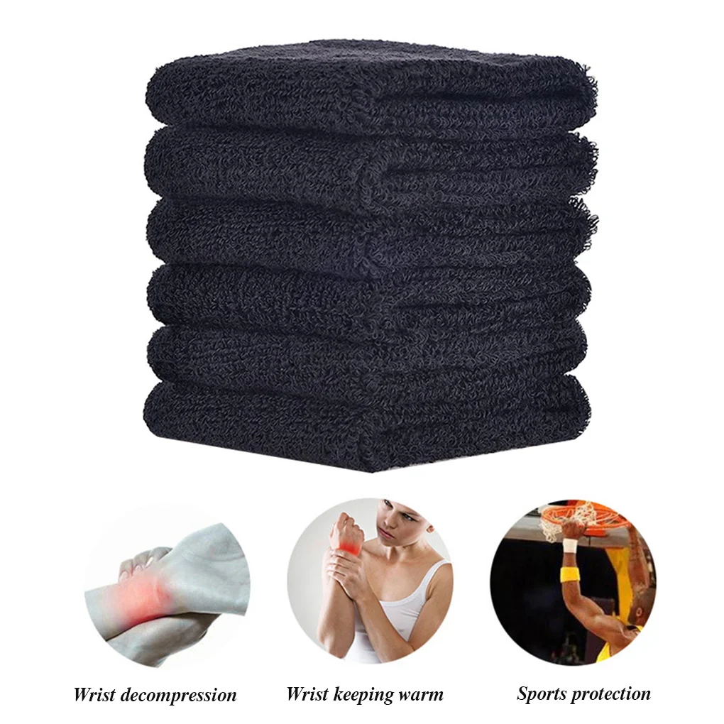6 Pieces Polyester Wrist Braces Sweatproof Double Layer Absorbent Support Sports Basketball Badminton Protector White
6 Pieces Polyester Wrist Braces Sweatproof Double Layer Absorbent Support Sports Basketball Badminton Protector White