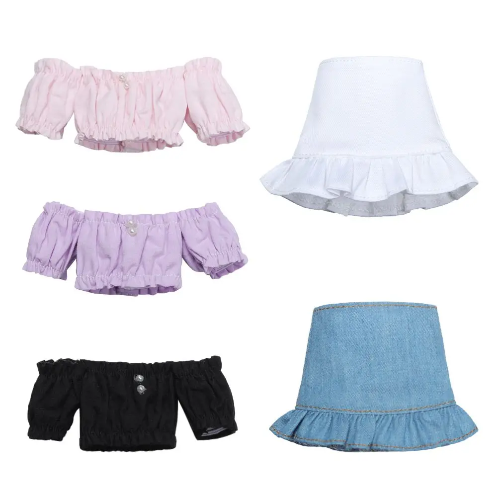 1/6bjd Doll Clothes T-shirt Denim Skirt Dress For 30cm Doll Causal Wear Clothes Pure Color Short Sleeve Tops Doll Accessories
1/6bjd Doll Clothes T-shirt Denim Skirt Dress For 30cm Doll Causal Wear Clothes Pure Color Short Sleeve Tops Doll Accessories