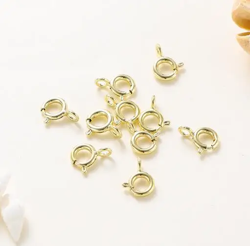 2PC Gold Spring Ring Clasp Necklace Jewelry DIY Handmade Jewelry Bracelet Necklace End Chain Spring Clasp
2PC Gold Spring Ring Clasp Necklace Jewelry DIY Handmade Jewelry Bracelet Necklace End Chain Spring Clasp
