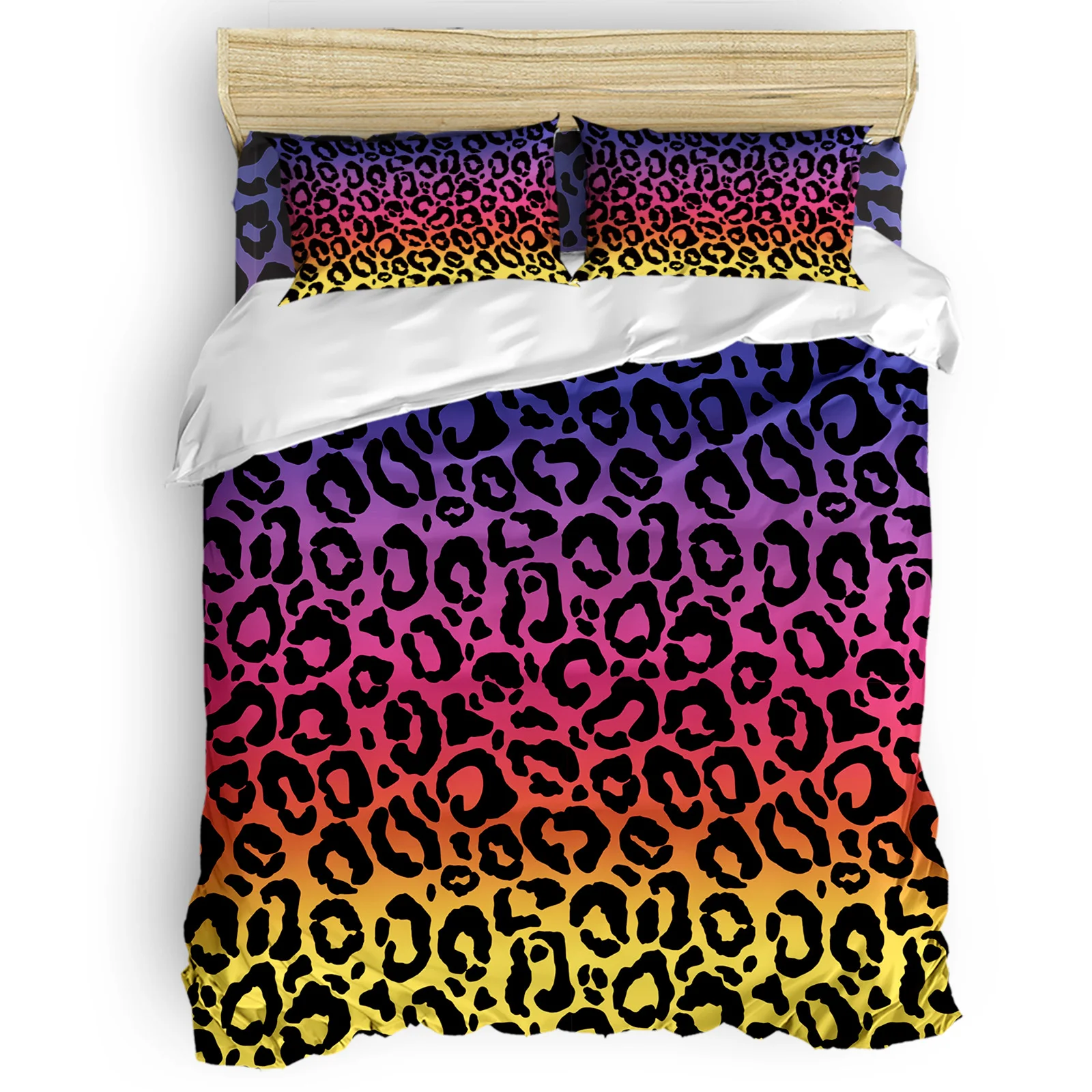 Leopard Print Rainbow Colors Comfortable Household Goods Bedroom Bed Luxury Duvet Cover 2/3/4 Pieces
Leopard Print Rainbow Colors Comfortable Household Goods Bedroom Bed Luxury Duvet Cover 2/3/4 Pieces