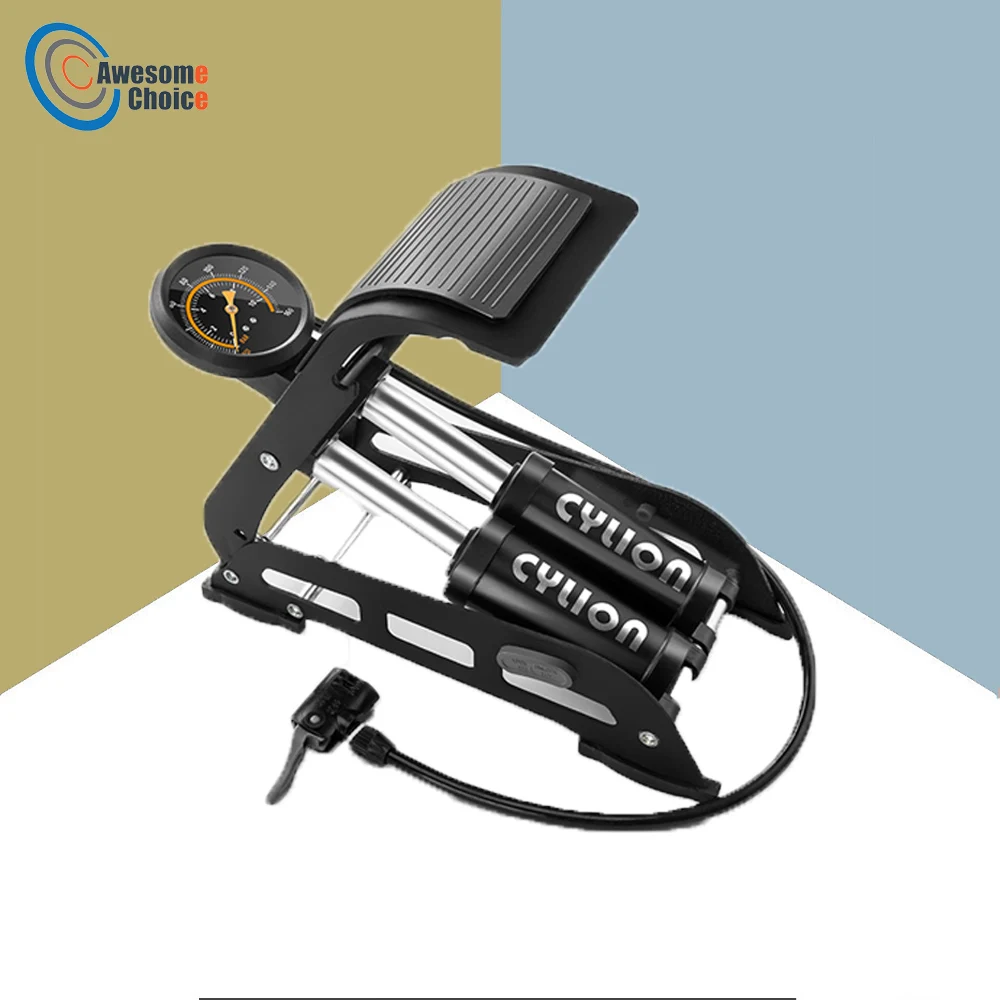 Double Barrel Foot Bicycle Pump Portable Fast inflation Bike Floor Pump With Pressure Gauge Smart Valve Head Bicycle Tire Pump
Double Barrel Foot Bicycle Pump Portable Fast inflation Bike Floor Pump With Pressure Gauge Smart Valve Head Bicycle Tire Pump