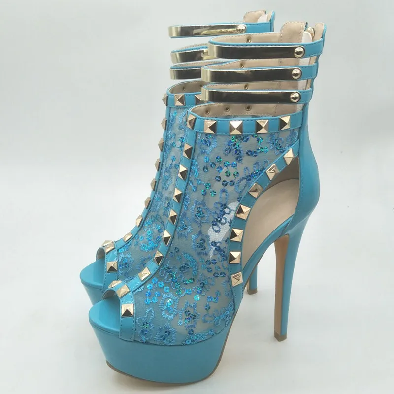 Sexy women's sandals. Mesh, about 14.5 cm heel height. Summer women's shoes. Women's high-heeled sandals. Roman shoes.
Sexy women's sandals. Mesh, about 14.5 cm heel height. Summer women's shoes. Women's high-heeled sandals. Roman shoes.