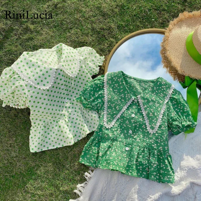 RiniLucia Korean Baby Girls Floral Printed Blouses 2022 Summer Toddlers Children Tops Ruffles Lapel Puff Sleeve Kids Shirts
RiniLucia Korean Baby Girls Floral Printed Blouses 2022 Summer Toddlers Children Tops Ruffles Lapel Puff Sleeve Kids Shirts