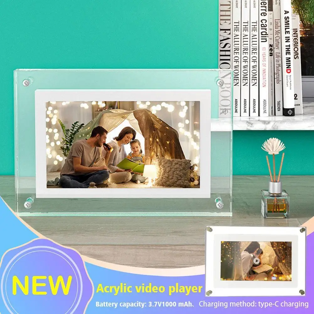 Acrylic 5inch Picture Multimedia Player Transparent Design Has A 1GB Memory 1000mA Battery Suitable For Home And Office Gif V8F5
Acrylic 5inch Picture Multimedia Player Transparent Design Has A 1GB Memory 1000mA Battery Suitable For Home And Office Gif V8F5