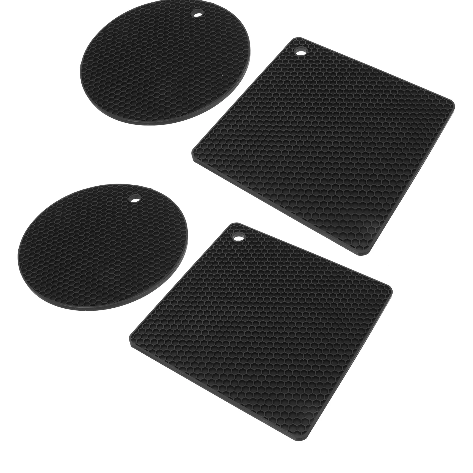 4 шт., силиконовые коврики для посуды 
4 шт., силиконовые коврики для посуды
