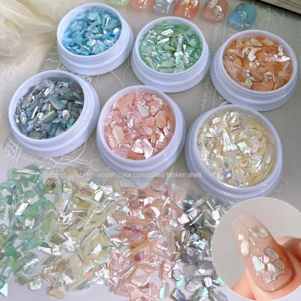 1Box Colorful Aurora Nail Decorations 3D Shiny Abalone Shell Slice Flake Nail Art Stones Charms Manicure Accessories
1Box Colorful Aurora Nail Decorations 3D Shiny Abalone Shell Slice Flake Nail Art Stones Charms Manicure Accessories