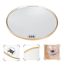 High Magnification Bathroom Mirror Flexible Makeup Mirror 20X Magnifying Mirror With 3 Suction Cups Cosmetics Tools Round Mirror