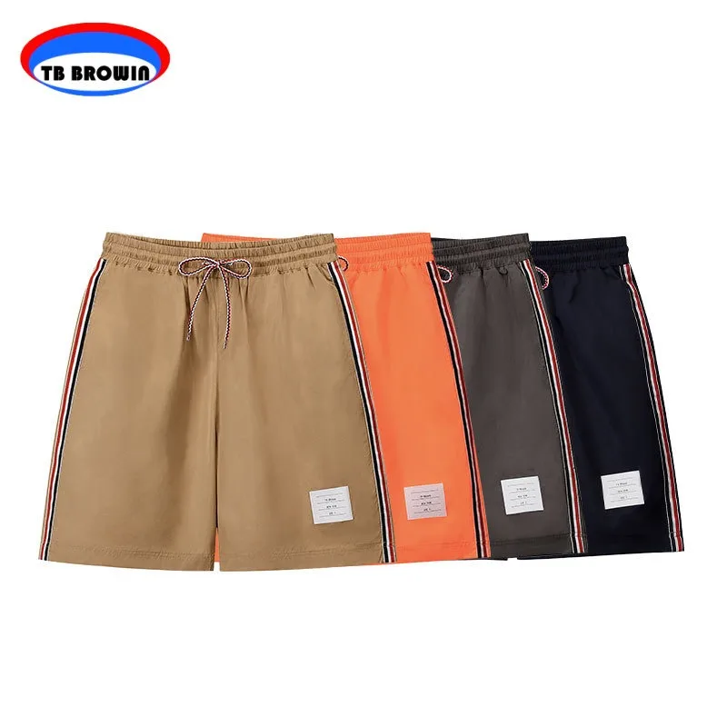 TB BROWIN Thom Men's Knee Length Shorts Summer Fashion Colorful Ribbon Drawstring Placket Pants Casual Solid Sport Jogging Pant
TB BROWIN Thom Men's Knee Length Shorts Summer Fashion Colorful Ribbon Drawstring Placket Pants Casual Solid Sport Jogging Pant