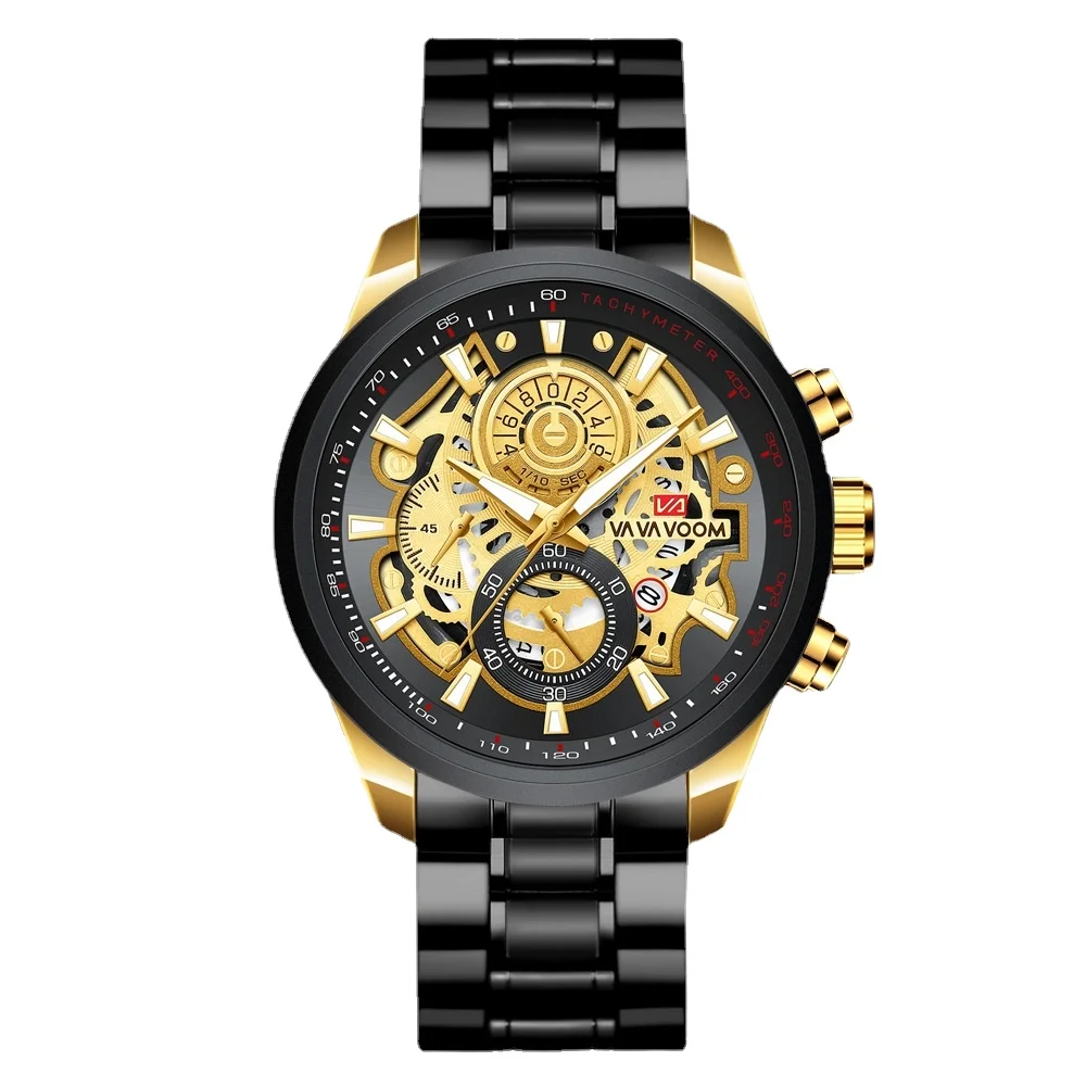 Men's Multifunctional Steel Strap Hands Luminous Sports Business Casual Quartz Luxury Watch Rlojes Para Hombre Clock
Men's Multifunctional Steel Strap Hands Luminous Sports Business Casual Quartz Luxury Watch Rlojes Para Hombre Clock