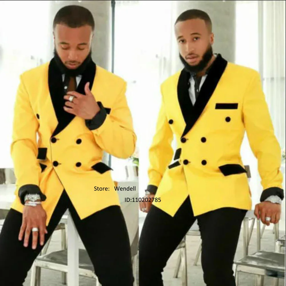 Men's Splicing Collar Suit Two-piece Retro Dress Custom Double Breasted Wedding Groomsmen Suit Man Luxury Clothing Pants Sets
Men's Splicing Collar Suit Two-piece Retro Dress Custom Double Breasted Wedding Groomsmen Suit Man Luxury Clothing Pants Sets