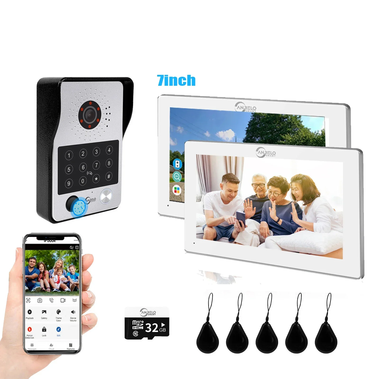 Видеодомофон Wi-Fi 1080P сенсорный монитор 10 дюймов
Видеодомофон Wi-Fi 1080P сенсорный монитор 10 дюймов