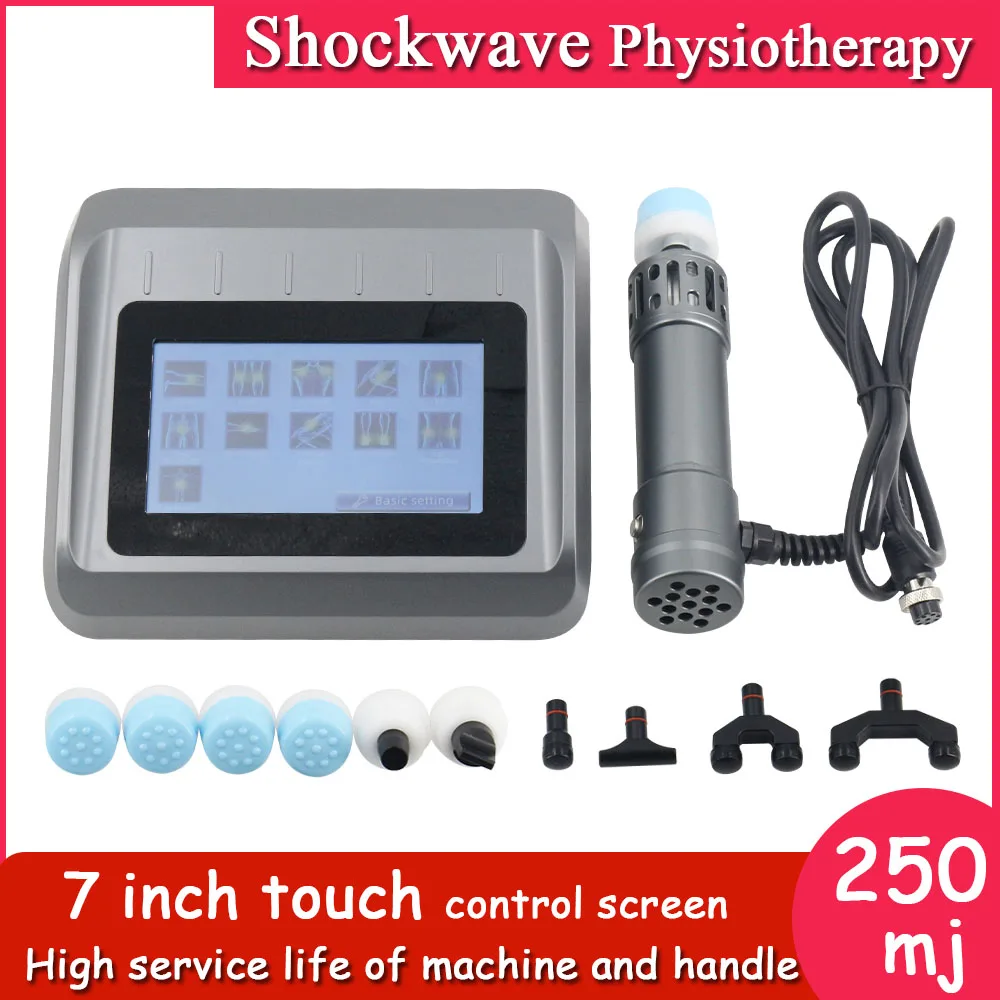 

ED Electromagnetic Extracorporeal Shock Wave Therapy Machine Pain Relief Body Relax Massager 250mj Shockwave Chiropractic Tool