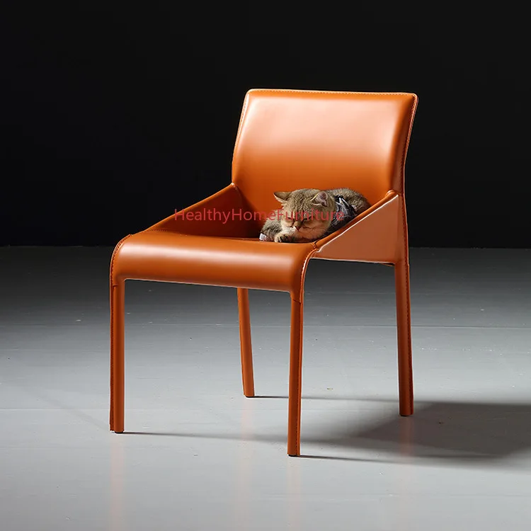 Italian Minimalist Leather Dining Chair Modern Back Chair Home Furniture Restaurant Negotiation Chair Leather Coffee Chair New
Italian Minimalist Leather Dining Chair Modern Back Chair Home Furniture Restaurant Negotiation Chair Leather Coffee Chair New
