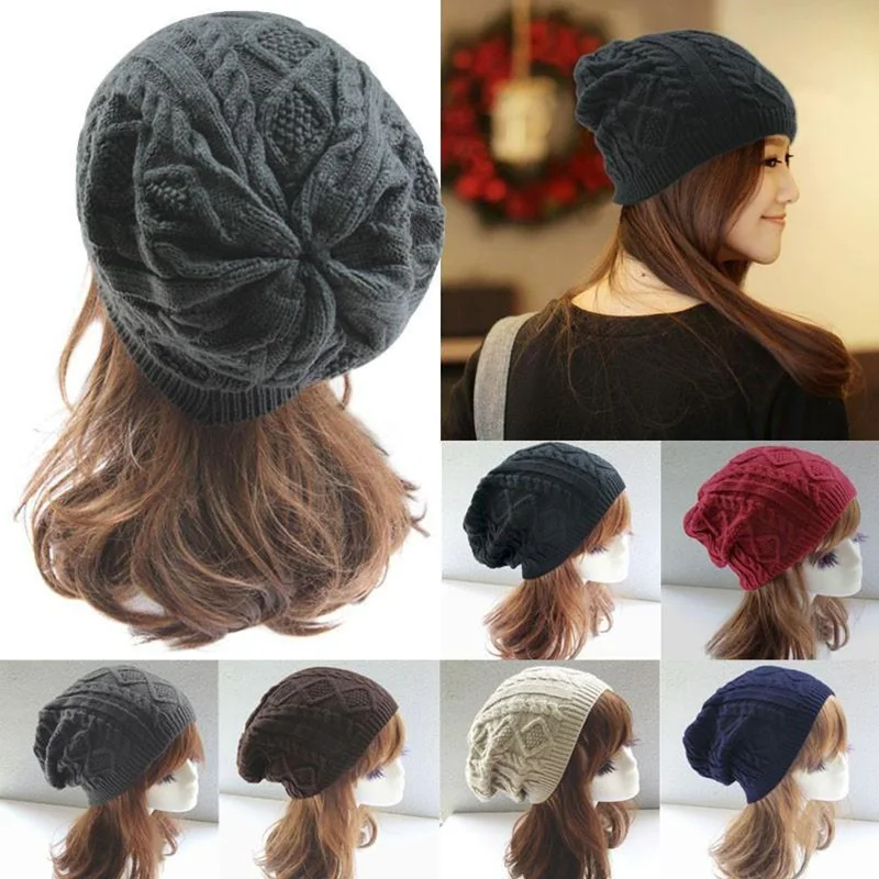 Winter Women Beanies Knitted Hat Cotton Twist Pattern Caps Autumn Warm Thick Outdoor Fashion Casual Soft Knitted Hats
Winter Women Beanies Knitted Hat Cotton Twist Pattern Caps Autumn Warm Thick Outdoor Fashion Casual Soft Knitted Hats