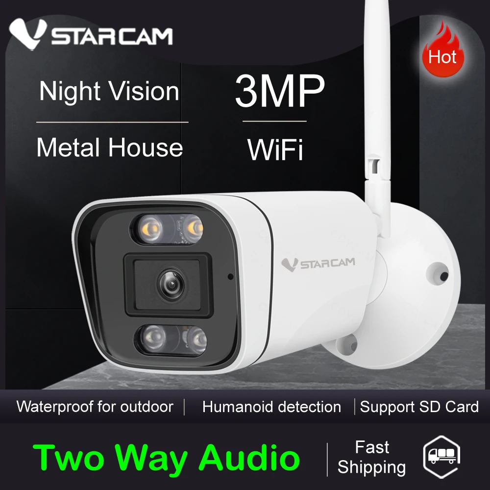 Vstarcam CS58 Wi-Fi IP-камера 3 Мп 1296P Беспроводная P2P CCTV Bullet Security наружная аудиокамера IP66 Водонепроницаемая с ночным видением
Vstarcam CS58 Wi-Fi IP-камера 3 Мп 1296P Беспроводная P2P CCTV Bullet Security наружная аудиокамера IP66 Водонепроницаемая с ночным видением