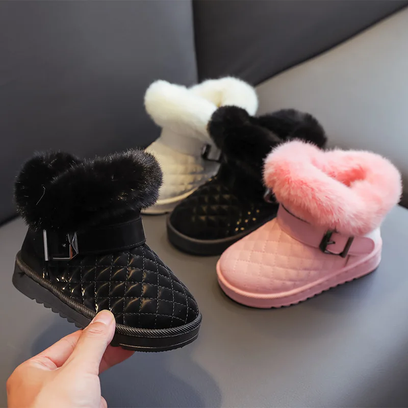 Girls Snow Boots Winter Warm Plush Non-Slip Children Ankle Boot Plaid Comfort Little Girl Thick Velvet Cotton Fur Shoes G09042
Girls Snow Boots Winter Warm Plush Non-Slip Children Ankle Boot Plaid Comfort Little Girl Thick Velvet Cotton Fur Shoes G09042