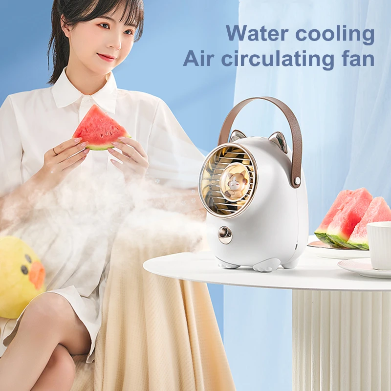 Desktop Small Home Appliances Portable Water Spray Mist Fan USB Rechargeable Hand Held Air Conditioning Cooling Fan for Office
Desktop Small Home Appliances Portable Water Spray Mist Fan USB Rechargeable Hand Held Air Conditioning Cooling Fan for Office