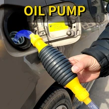 Universal Car Portable Manual Fuel Pump Transfer Hand Primer for Gas Gasoline Manual Oil Pump Self-priming Large Flow
